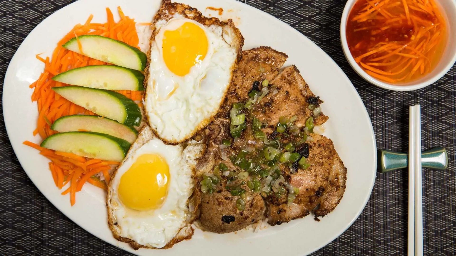 Fresh shrimp salad rolls and spring rolls at Pho Hao Restaurant Calgary NE