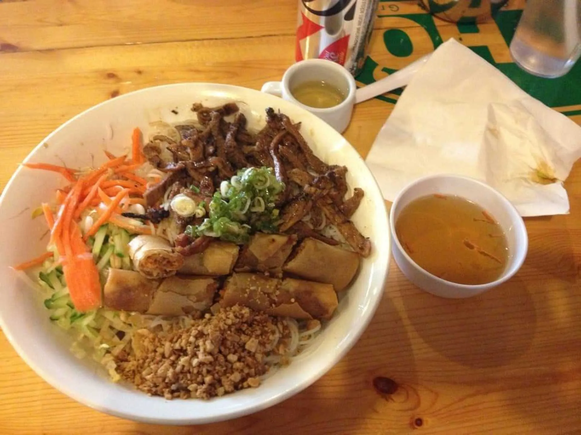 Rare Sliced Beef and Brisket Pho at Pho Hao Restaurant Calgary NE